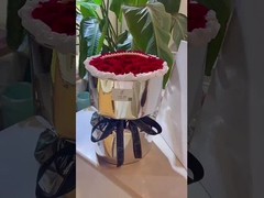 鏡製の花の包装紙,銀色の輝く紙,防水厚厚セロファン,DIYマット