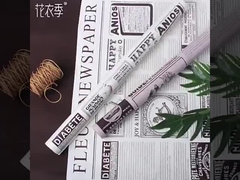 レトロ英語新聞 クラフト紙 バレンタインデーの花束の包装紙 バラの花の包装