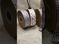 4.0cm かわいいアニメ プリント リボン ギフトボックス 梱包 ブーム DIY 子供のケーキ 装飾リボン