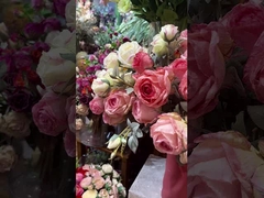 ローズシミュレーション 偽りの花食卓 カフェテーブル飾り花束 高級感触 炭化