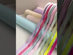 二面ポリエステルポルカ・ドットリボン