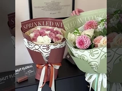 クロキシンシリーズ 英語 防水 植物用 花の包装用紙