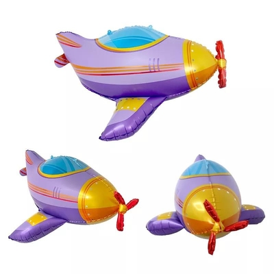購入 パーティーのためのアルミ ホイルの漫画の飛行機の気球の注文の印刷を密封する 3D 自己 online manufacture