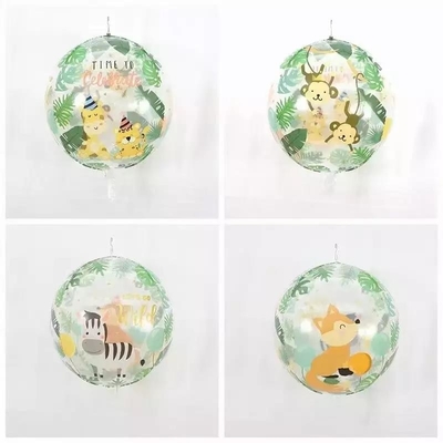 購入 ジャングル動物恐竜プリントヘリウム PVC 風船おもちゃの誕生日パーティーの装飾 online manufacture