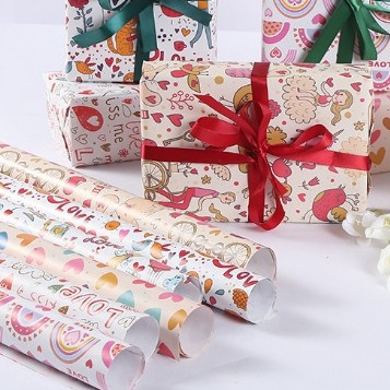 購入 インクジェット印刷技術 誕生日 包装紙 プレゼント 包装紙 ロール online manufacture