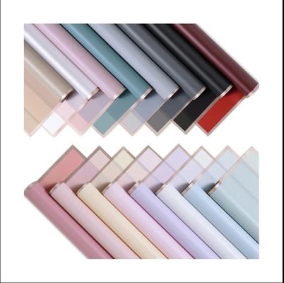 購入 防水 透明 金色 縁 紙 韓国 の 花束 の 包装 に おける 理想 的 な 選択 オンライン製造