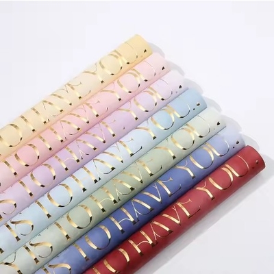 購入 韓国製 ギフト 包装 紙 58*58cm 防水 花屋 包装 鮮やかな花束 online manufacture