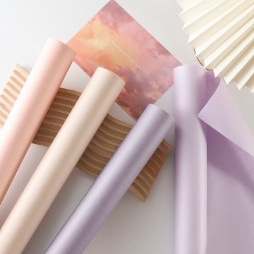 購入 多彩紙 カーフ紙 厚い婚活花 包装素材 堅硬さ 純色デザイン online manufacture