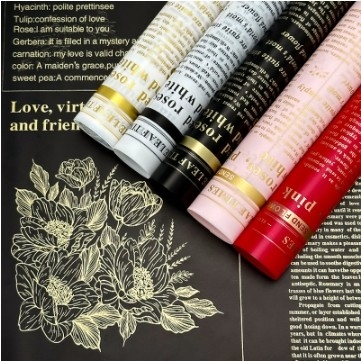 良い価格 ノーサ紙 草の花 包装紙 防水 韓国紙 花 花 包装紙 材料 卸売 オンライン