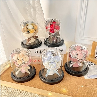 良い価格 毛糸 フランス ロマンチック シミュレーション 花抱きバケツ 飾り付け クリエイティブ ライトアップ ローズ 花束 バレンタインデー ギフト 手持ちの花袋 11x15cm オンライン
