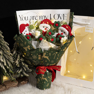 購入 20x33cm 手織り羊毛シミュレーション 花束 多色オプション オンライン製造