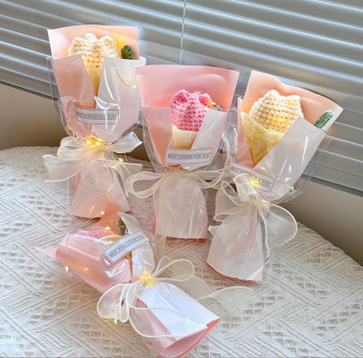 購入 15x26cm 織りたたた チューリップ 小さな花束 多彩 オンライン製造