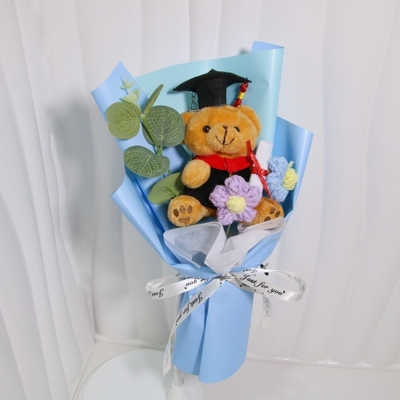 購入 PhD Bear Bouquet - 卒業式 恋愛カップルと学生のためのプラシュ人形花 online manufacture