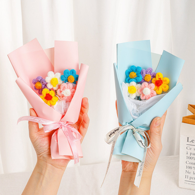 購入 織りパイル ミニ花束 糸の花 完璧な母の日の創造的な贈り物 online manufacture