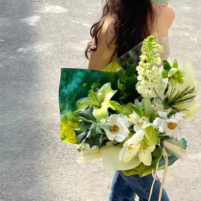 購入 インク洗い石質紙,花束包装紙,グラデント浮動染色花画包装紙,花包装紙材料 online manufacture