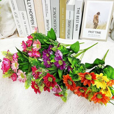 購入 室内外装飾用 模擬のカモミール,小百合花,クリスアンセム オンライン製造