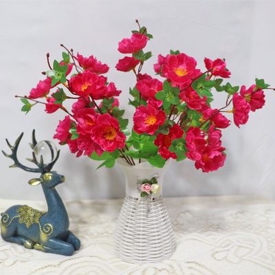 購入 結婚式,撮影道具,実感的な桃の花で室内外装飾 オンライン製造