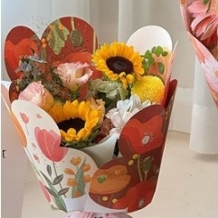 購入 花の包装用紙,夏の花の言葉のクラフト紙 online manufacture
