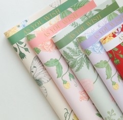 良い価格 バレンタインデー 花 海の花 包装紙 オンライン