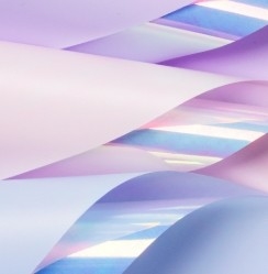 購入 高級な韓国様式 双色彩の虹彩フィルム紙 花の包装紙 online manufacture