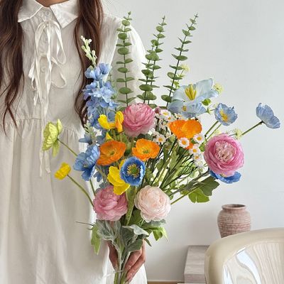 購入 刺身ボール ローズ 模擬花 偽りの花束 リビングの装飾 卒業記念写真 手持ちの花束写真道具 オンライン製造