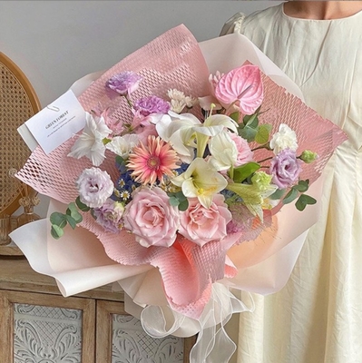 購入 人気 防水 プレート 紙 蜂蜜 紙 花 包装 網状 紙 花 包装 花束 包装 プレゼント 紙 online manufacture