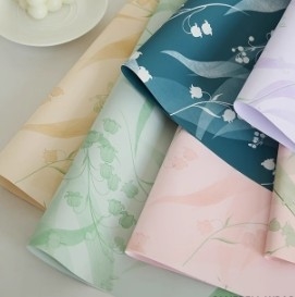 購入 ブルー・ベルフラワー 防水型 花の花包装用紙 online manufacture