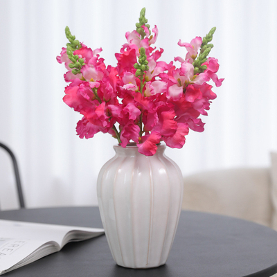 良い価格 人工のスナップドラゴン,ピンク色のドラゴンヘッドの花,人造の花,結婚式道具,飾り花束,飾り材料,紫色のシルク花 オンライン