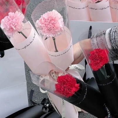 購入 母の日 単一の花の包装紙 単一のバラ束の包装袋 カナリアの花の包装紙 単一の袋 online manufacture