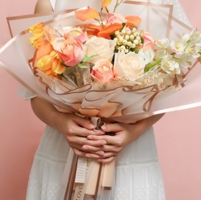 購入 30-45日 送料時間 スペース ミラノ ドブル プノンペン 花の花 包装紙 56*56cm online manufacture