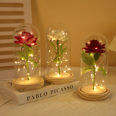 購入 模倣バラ,永遠の花,ガラスのカバー,母の日,バレンタインデー,クリスマスプレゼント飾りや飾り品の製造者卸売 オンライン製造