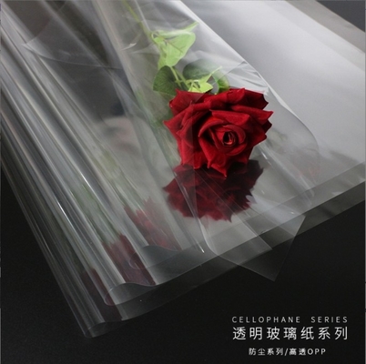 購入 透明セロハンフラワーラッピングペーパー フローラルアートロール包装材料 58*58cm密度と透明度 online manufacture