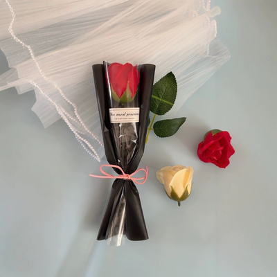 購入 教師の日,キッシ祭り,バレンタインデー,女性デーに プレゼントした新品 単一のバラソープの花 online manufacture