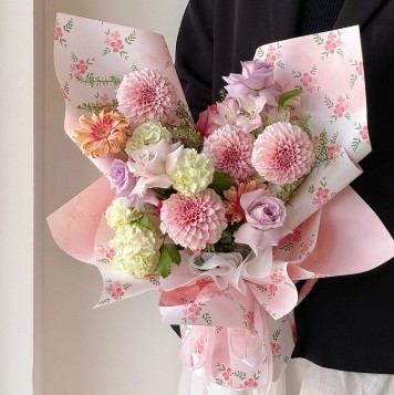 購入 Partysu 生花用フレッシュフローラルペーパー、生花アレンジメントと包装用 57*57cm online manufacture