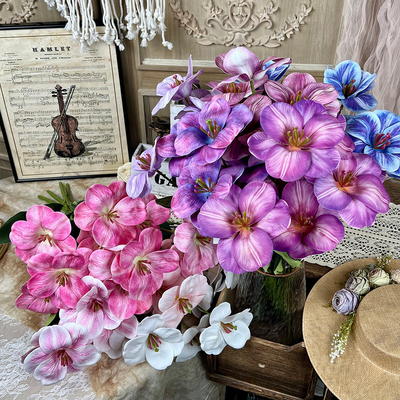 購入 七頭チューリップシミュレーション 偽りの花 手作り花束 シルク花の花で飾る 結婚式の花の飾り 床の花の飾り online manufacture