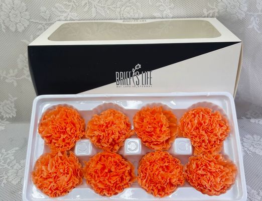 購入 エターナル・キャナネーションの花の頭 8枚 DIY素材 卸売 母の日プレゼント 乾燥したバラ花束 オンライン製造