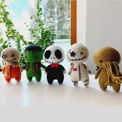 購入 新着品 10cm 手作り ハロウィン ミニ ハロウィーン クリスマス ニットドール 綿織 PP パーティ用綿 オンライン製造