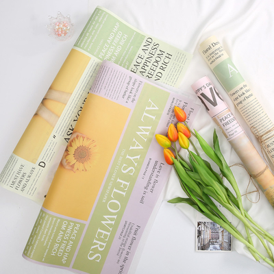 購入 印刷された花屋の包装紙の58cmx58cm防水花の包装紙80gsm online manufacture