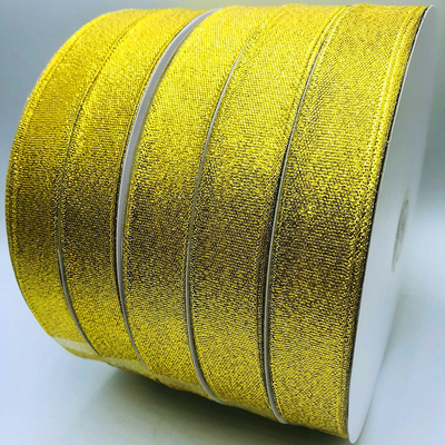 購入 きらめきの金属ギフト用包装紙のリボンの多彩の注文のサイズ12mmのサテンのリボン online manufacture