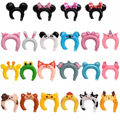 良い価格 Wholesalのかわいい赤ん坊のヘッドバンドのおもちゃのHairband党ホイルの気球の毛バンド漫画の動物バンド オンライン