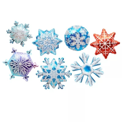 良い価格 クリスマスの装飾のためのWholesalのクリスマスの窓の装飾の気球の雪片のアルミ ホイルの気球 オンライン