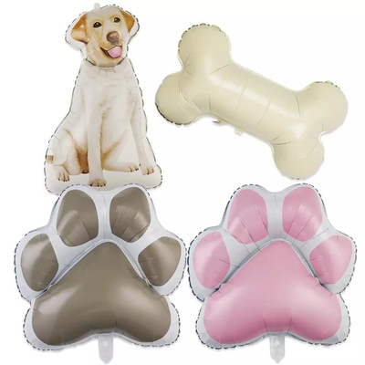良い価格 Wholesal新しく大きい犬の足の気球ペット誕生会のためのかわいい犬の漫画のアルミ ホイルの気球の犬用の骨の気球 オンライン