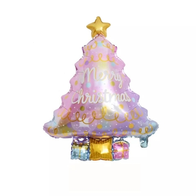 良い価格 ホールセール ピンク クリスマスツリー 形状の葉巻の気球 自閉式 再利用可能な気球 パーティー用品 アルミフィルム オンライン