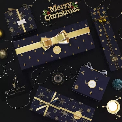良い価格 古典的な黒く白い注文のロール包装紙のクリスマスのギフトの包装紙ロールスロイス オンライン
