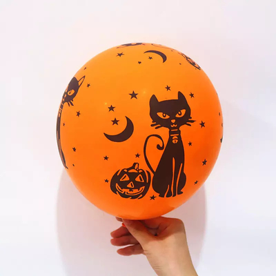 良い価格 ハロウィンの気球を印刷する注文の幻影は白い色12inchを丸型 オンライン
