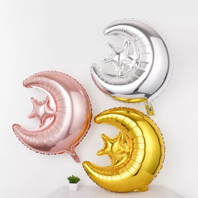 良い価格 イスラム教のEidのAlFitrのHari Rayaラマダーンの月の星のアルミ ホイルの気球のギフトのおもちゃ24Inch オンライン