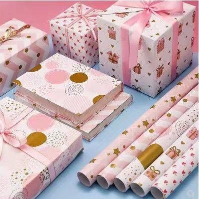良い価格 50cm*70cmの友人のための無光沢のギフト用包装紙 ペーパー ロール オンライン