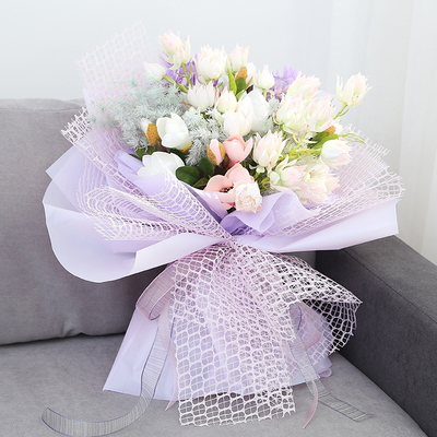 良い価格 エレガント 結婚式 装飾 人工 花 プラスチック 素材 オンライン