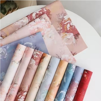 良い価格 韓国様式 花の花束 包装紙 ヴィンテージ ローズ オイル 絵 紙 織物紙 オンライン