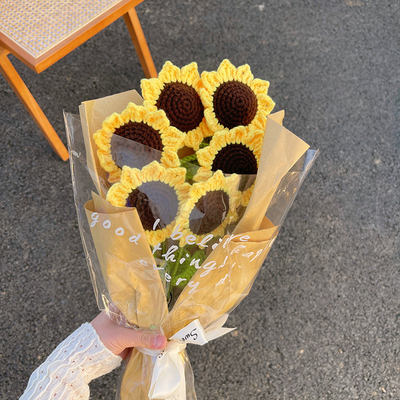 良い価格 ハンドメイド ハロケチ チューリップ 花束 キット DIY ニット糸 花 バレンタイン 恋人 教師 プレゼント オンライン